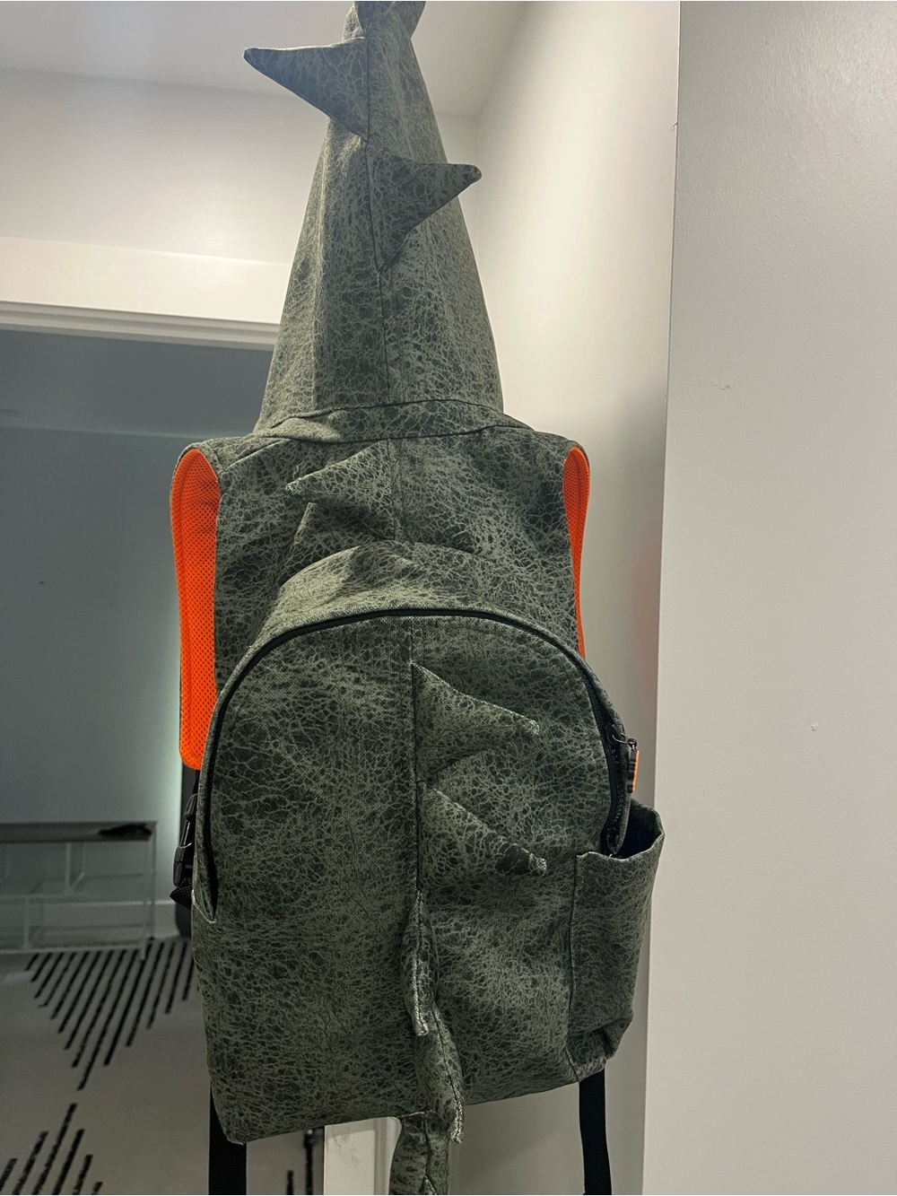 Kids' Dino Hoodie Backpack - Green